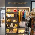 Indoor Monkey Market display at Blu Monkey Hub & Hotel Krabi Town